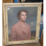 FRAMED PORTRAIT PICTURE, SIGNED WRIGHT CAMPBELL