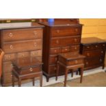 5 PIECE STAG MAHOGANY BEDROOM SUITE