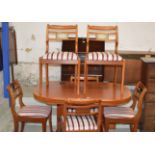 REPRODUCTION DINING TABLE & 6 CHAIRS