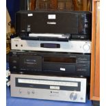 YAMAHA STEREO CASSETTE DECK, PURE DAB RADIO TUNER, TECHNICS STEREO TUNER & PRINTER