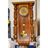 VICTORIAN MAHOGANY CASED WALL CLOCK