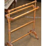 OLD WOODEN TOWEL RAIL