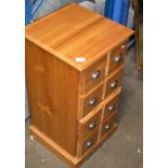 MODERN PINE FINISHED 4 DRAWER CHEST