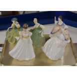 5 VARIOUS ROYAL DOULTON FIGURINE ORNAMENTS