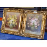 PAIR OF SMALL FRAMED OIL PAINTINGS ON BOARDS