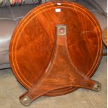 INLAID MAHOGANY COFFEE TABLE - SUPPORTS MISSING