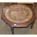 AFRICAN OCCASIONAL TABLE WITH TRAY TOP