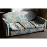OLD ART DECO 3 SEATER SETTEE