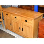 MODERN OAK SIDEBOARD