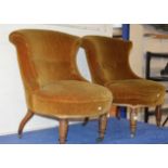 PAIR OF VICTORIAN OCCASIONAL CHAIRS