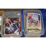 2 BOXES WITH LARGE QUANTITY OF 2000AD COMIC BOOKS