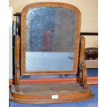 VICTORIAN MAHOGANY SHAVING MIRROR