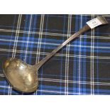 12" SHEFFIELD SILVER LADLE - APPROXIMATE WEIGHT = 228 GRAMS