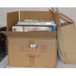 BAG & BOX WITH QUANTITY LP RECORDS