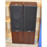 PAIR OF RODGERS SPEAKERS WITH WOOD FINISH