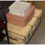 VINTAGE TRUNK & 2 OLD CASES