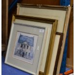 4 VARIOUS FRAMED WATERCOLOURS & PRINTS