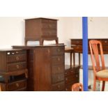 7 PIECE STAG MAHOGANY BEDROOM SUITE