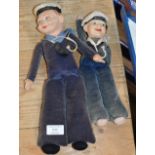 2 OLD NOVELTY SOFT TOY SAILORS