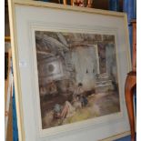 LARGE FRAMED RUSSELL FLINT PRINT - SIGNED IN PENCIL BY THE ARTIST