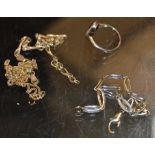 QUANTITY 9 CARAT GOLD JEWELLERY - APPROXIMATE WEIGHT = 14.5 GRAMS