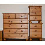 MODERN 3 PIECE PINE BEDROOM SET