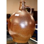 LARGE & OLD GERMAN SALT GLAZED POTTERY JUG