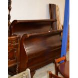 MAHOGANY KING SIZE SLEIGH BED