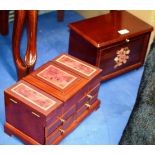 2 VARIOUS MODERN JEWELLERY BOXES