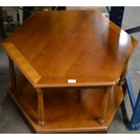 TEAK HEXAGONAL COFFEE TABLE