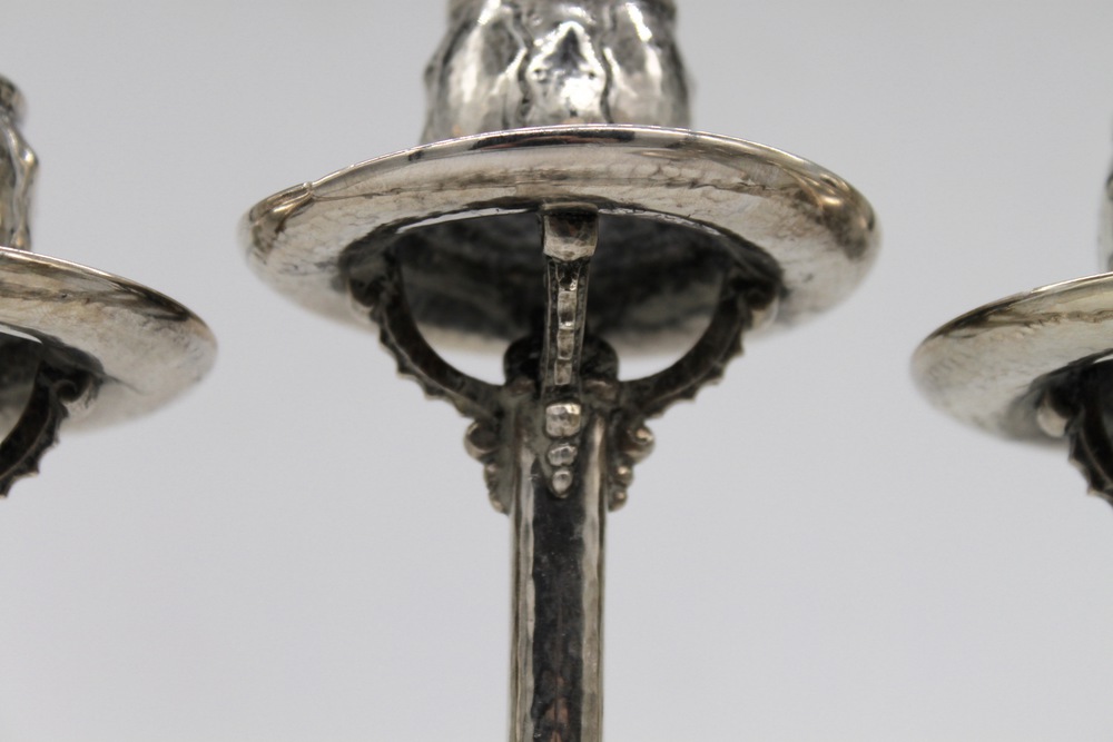 Coppia di candelabri in argento - A pair of silver candelabra - Image 7 of 8