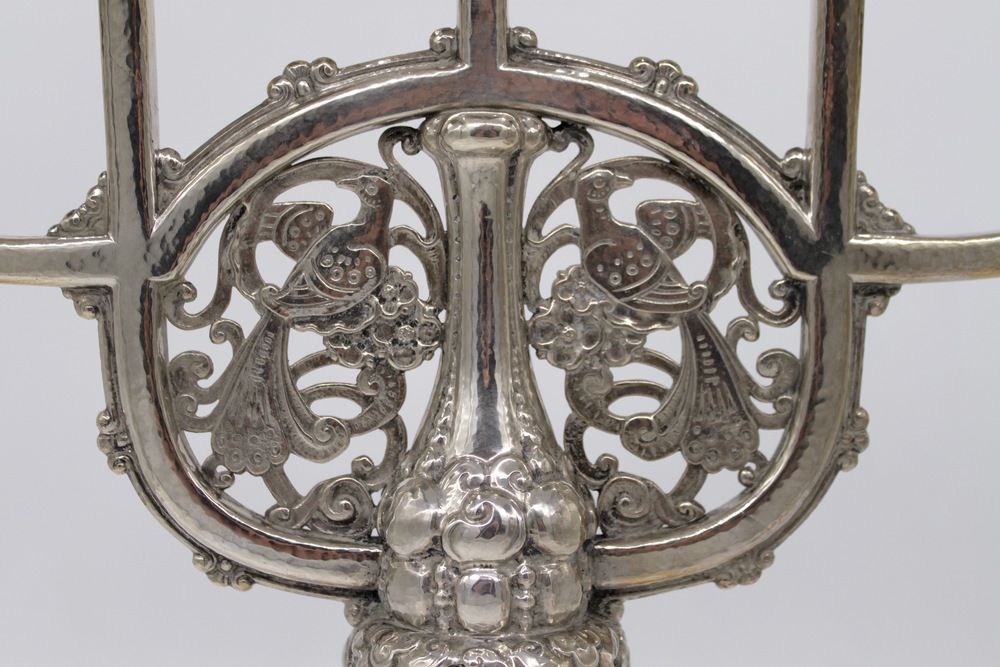 Coppia di candelabri in argento - A pair of silver candelabra - Image 4 of 8