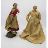 Coppia di figure del presepe napoletano . A pair of figures of the Neapolitan nativity scene