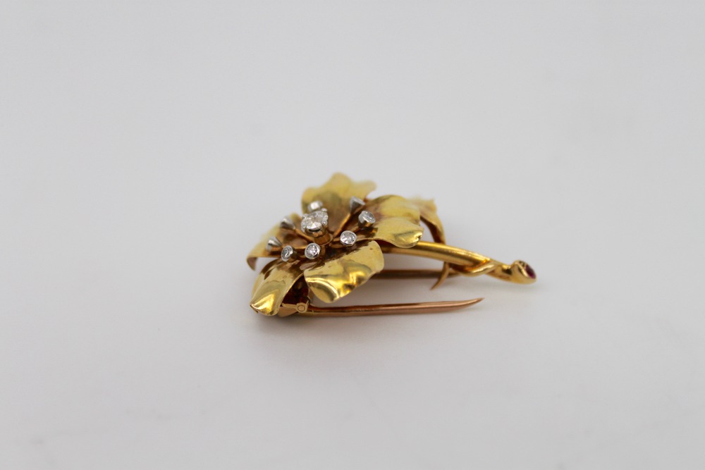 Spilla in oro - A gold brooch - Image 2 of 3