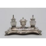 Calamaio in argento - A silver inkstand