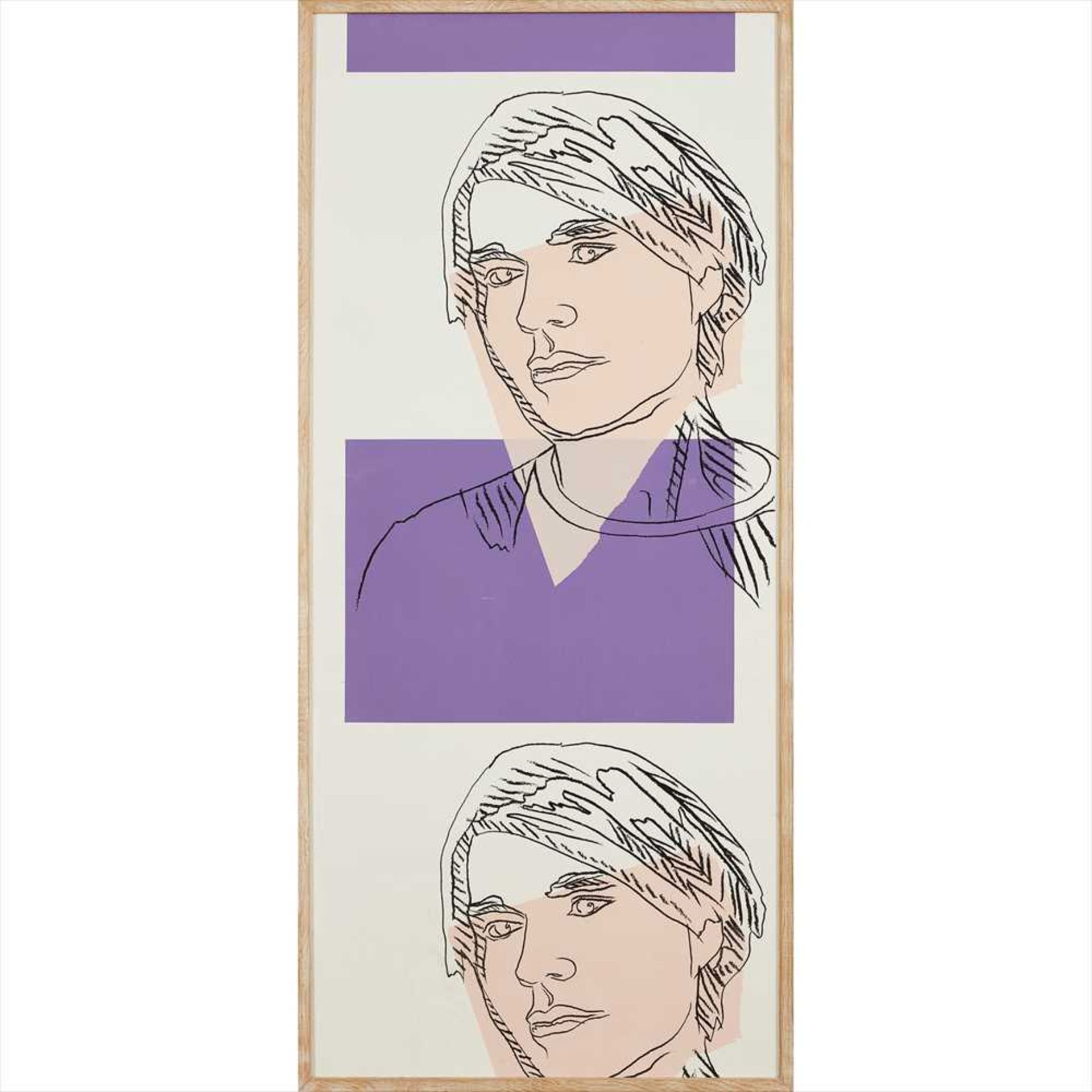 Andy Warhol (American 1928-1987), After Self-Portrait (Wallpaper), 1978 Screenprint (Dimensions: - Image 2 of 2