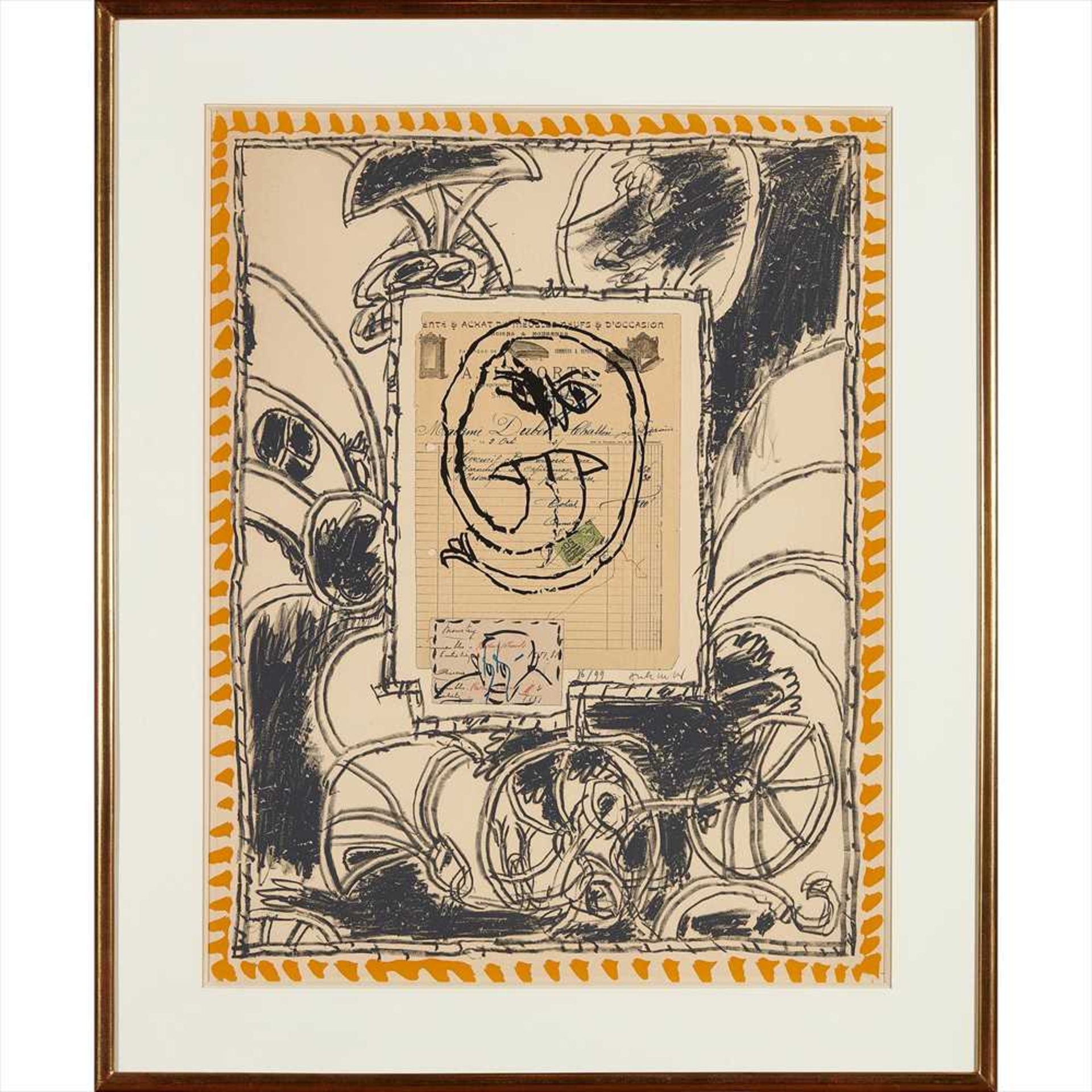 § Pierre Alechinsky (Belgian B.1927) Untitled Lithograph, 86/99, signed and numbered in pencil to - Image 2 of 2