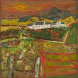 § David Mcleod Martin R.S.W., R.G.I., S.S.A (Scottish 1922-2018) The Red Gate Signed, oil on