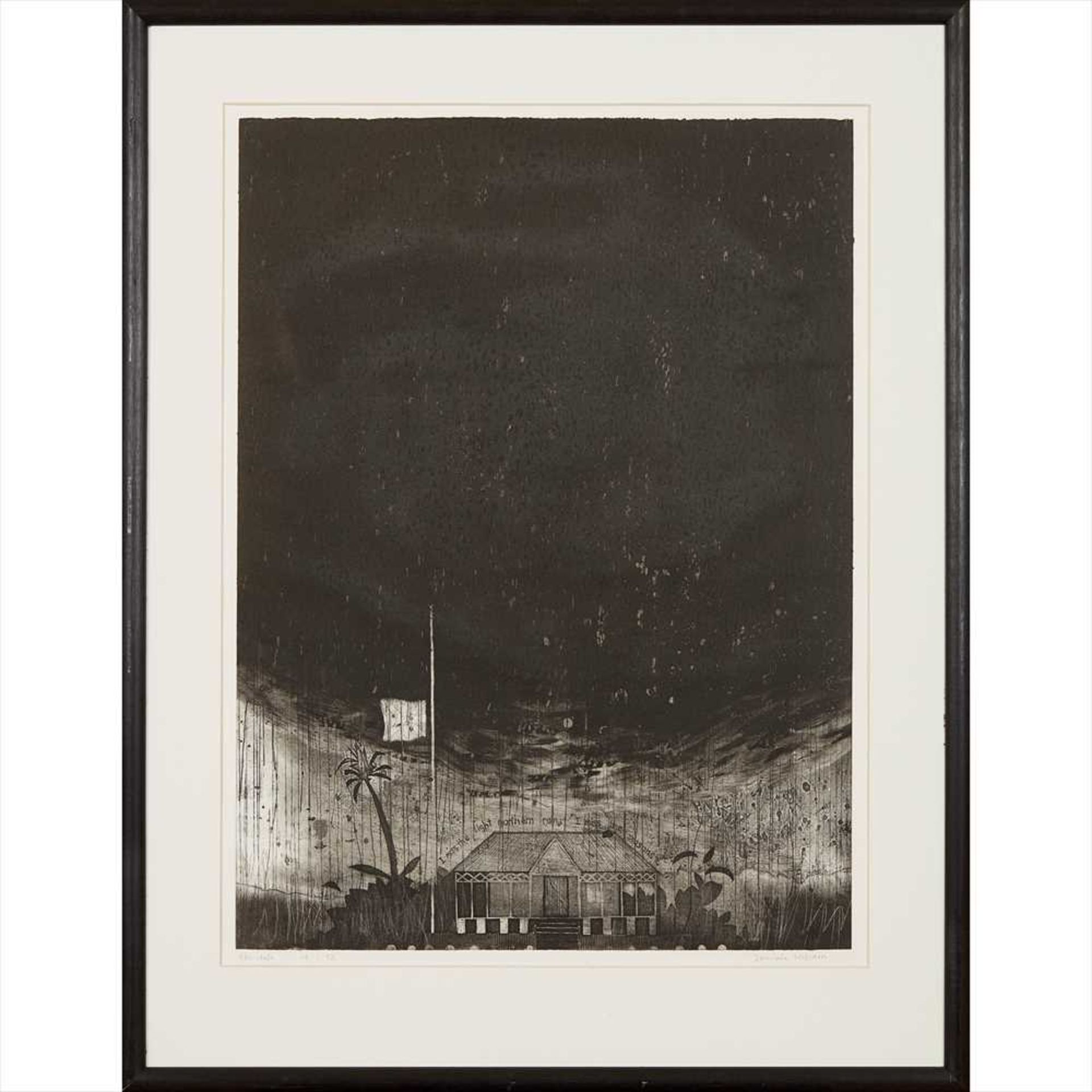 § Dominic Willsdon (British Contemporary) I miss the light northern rain, i miss the seasons Etching - Image 2 of 2