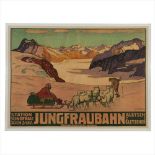 WILHELM FRIEDRICH BURGER (1882-1964) JUNGFRAUBAHN lithograph, 1914, condition B; backed on linen (