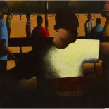 § STEPHEN MANGAN (SCOTTISH B.1964) SHADOWS Signed and dated '96, oil on canvas (Dimensions: 74cm x