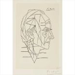 § PABLO PICASSO (SPANISH 1881-1973) PORTRAIT OF PAUL ELUARD Lithograph, signed and numbered 81/100