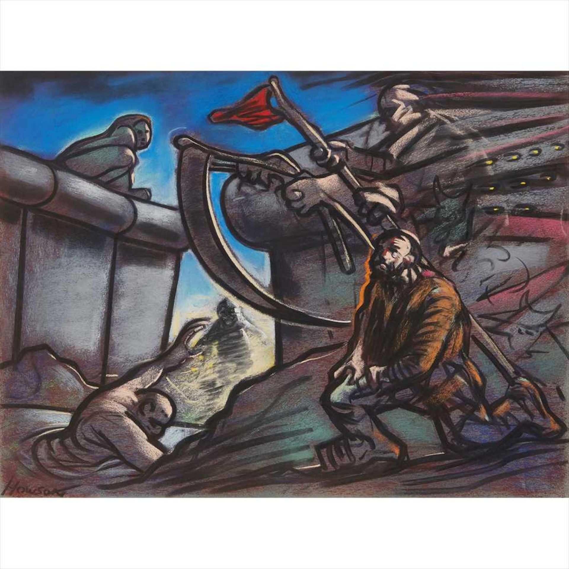§ Peter Howson O.B.E. (Scottish B.1958) HOPE AND GLORY - 2005 Signed, inscribed with title to