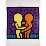 Keith Haring (American 1958-1990) A poster for Untitled (Best Buddies), 1987 Screenprint,