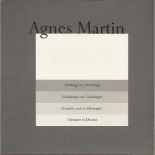 Agnes Martin (Canadian/American 1912-2004) Paintings & Drawings 1974-1990 (suite of 10) The complete
