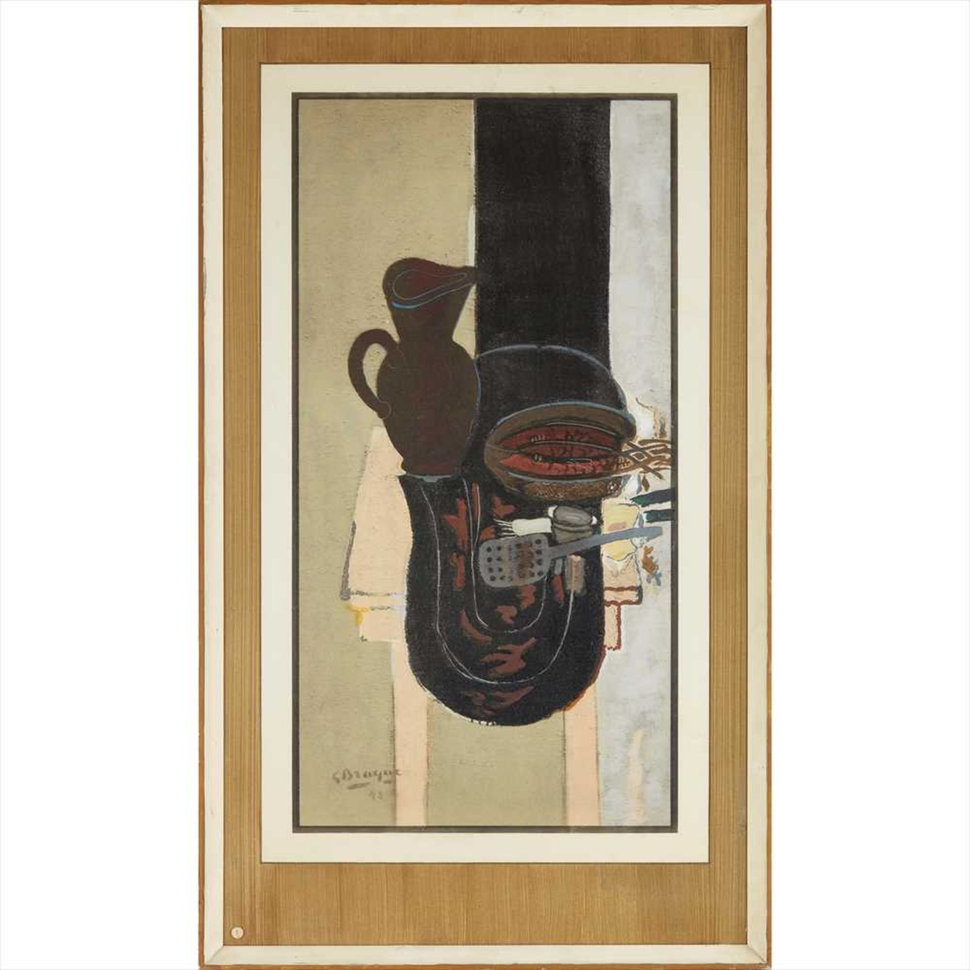 § Georges Braque (French 1882-1963) TABLE DE CUISINE Lithograph, signed and dated '42 in plate . ( - Image 2 of 2