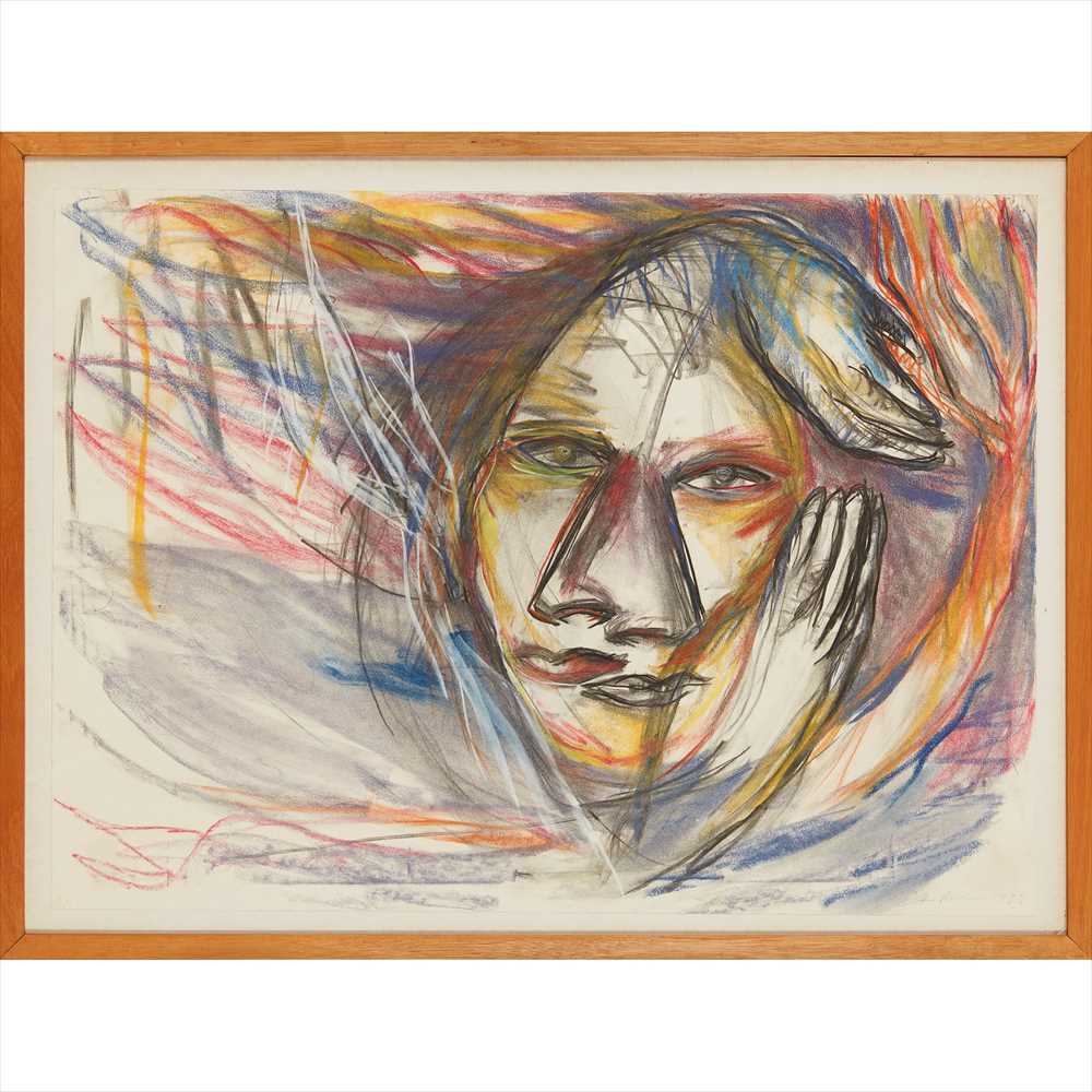 § June Redfern (Scottish B.1951) Drawing for 'How She Met Herself' - 1985 Signed and dated, pastel - Image 2 of 2
