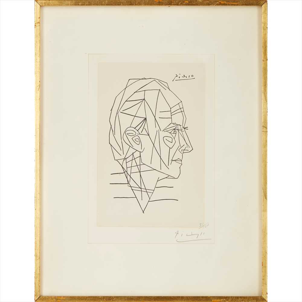 § PABLO PICASSO (SPANISH 1881-1973) PORTRAIT OF PAUL ELUARD Lithograph, signed and numbered 81/100 - Image 2 of 2