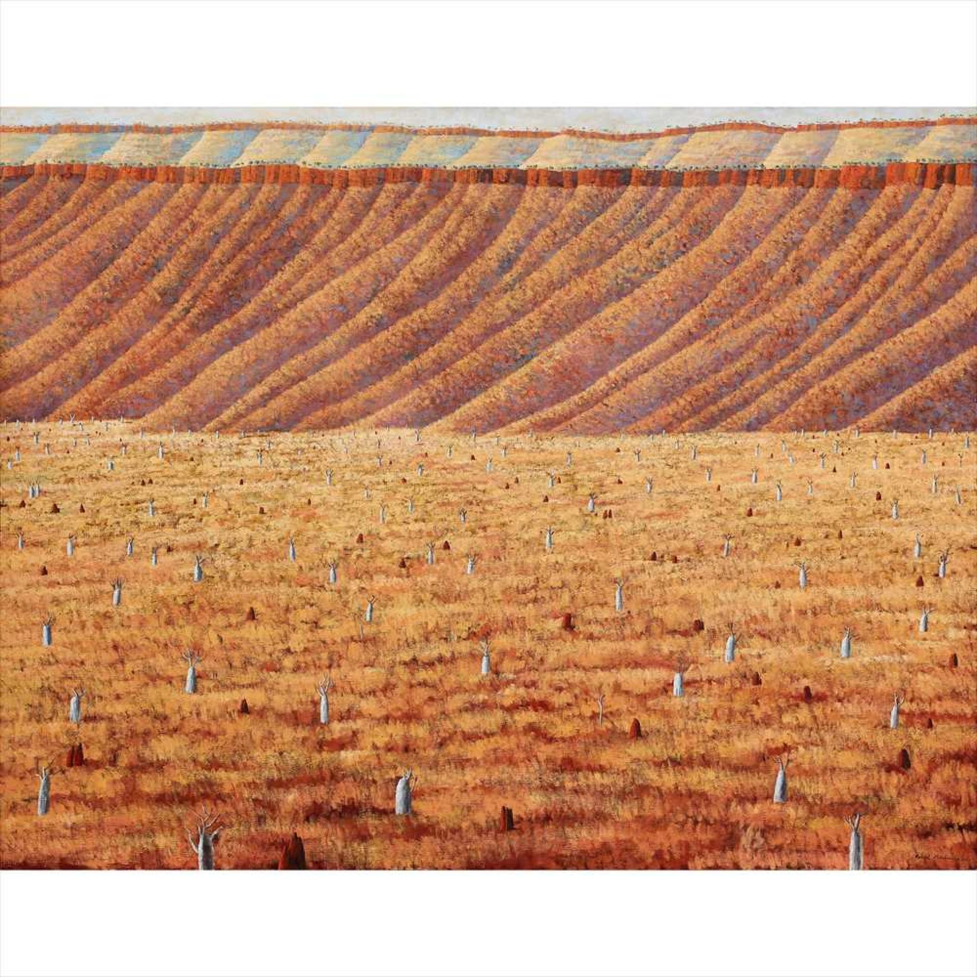 § Robert Maclaurin (Scottish B.1961) DESERT LANDSCAPE - 2000 Signed and dated, oil on canvas (