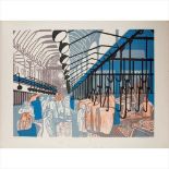 § Edward Bawden C.B.E., R.A. (British 1903-1989) Smithfield Market Linocut, 18/75, signed,